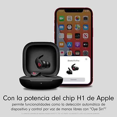 Apple Beats Fit Pro - Audífonos in-Ear inalámbricos de Verdad con cancelación de Ruido – clasificación IPX4, compatibilidad y Android, Bluetooth® Class 1, micrófono Integrado – Negro Beats